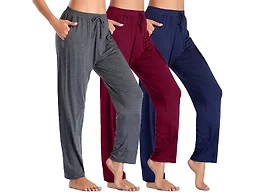 3-Pack Women's Loose Fit Lounge Pants
