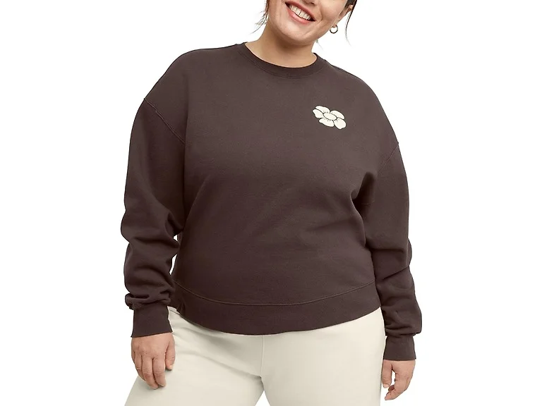 Hanes Women's Originals Fleece Sweatshirt (Small)
