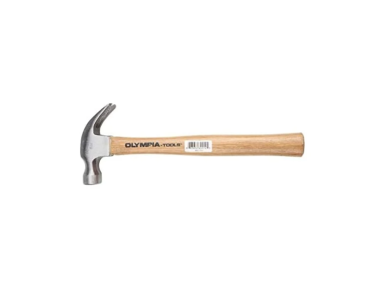 Olympia Tools Claw Hammer, 60-014, 8 Ounce,Silver