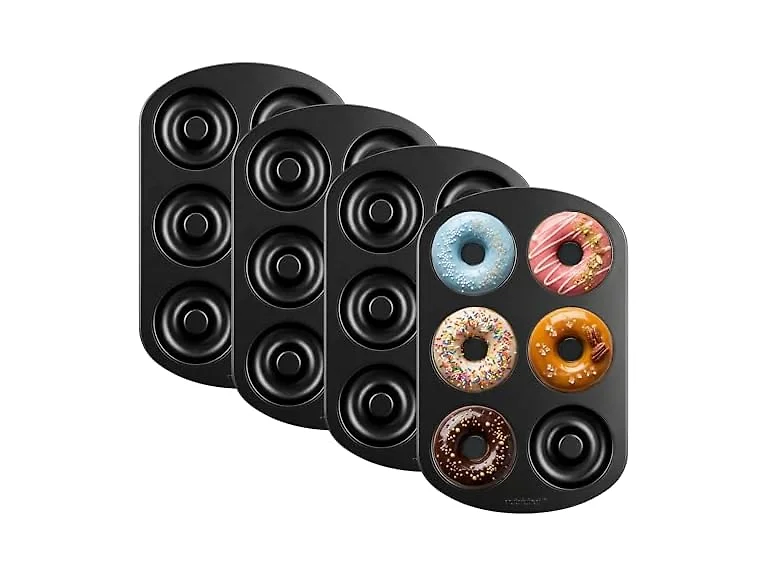NutriChef Nonstick Donut Pans for Baking 