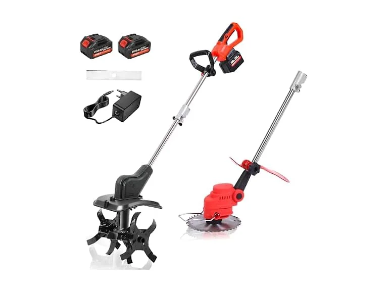 Opuliv Cordless 2-in-1 Tiller & Weed Whacker