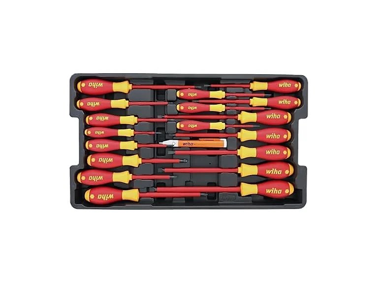 Wiha 32095 Slotted/Phillips Insulated Set, 1000V 19pc