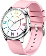 Bisley Fashion Analog Watch for Women Colorful Roman Numerals Easy to Read Pink Silicone Watch Waterproof