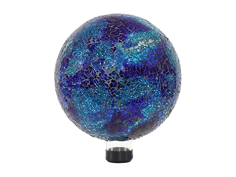Sunnydaze 10" Deep Ocean Swirl Gazing Globe