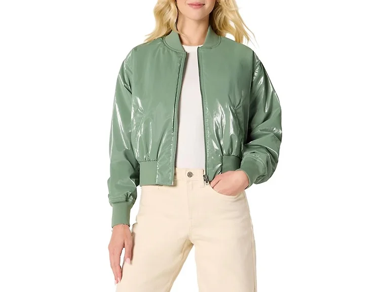 Amazon Essentials Women's Denim Bomber Jacket