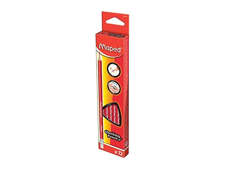 Helix Maped Red Checking Triangular Graphite