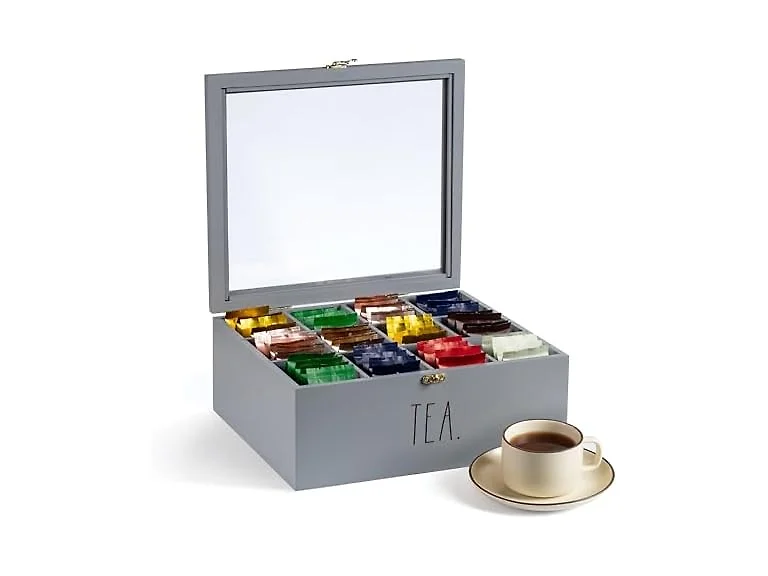 Rae Dunn Tea Bag Organizer\Grey