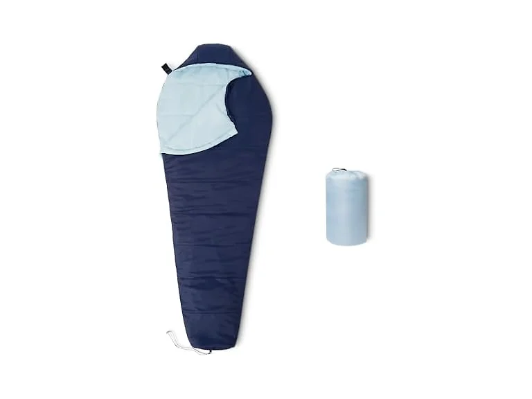 Amazon Basics 20F Mummy Sleeping Bag - Navy Blue