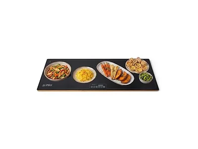Alpha Living Warming Tray for Food – 40 Inch Glass Top Food Warmer