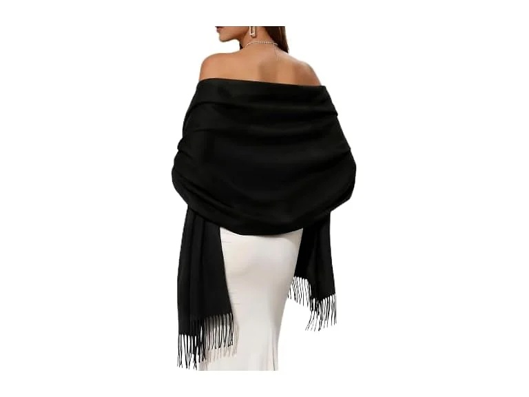 FURTALK Shawl, Black