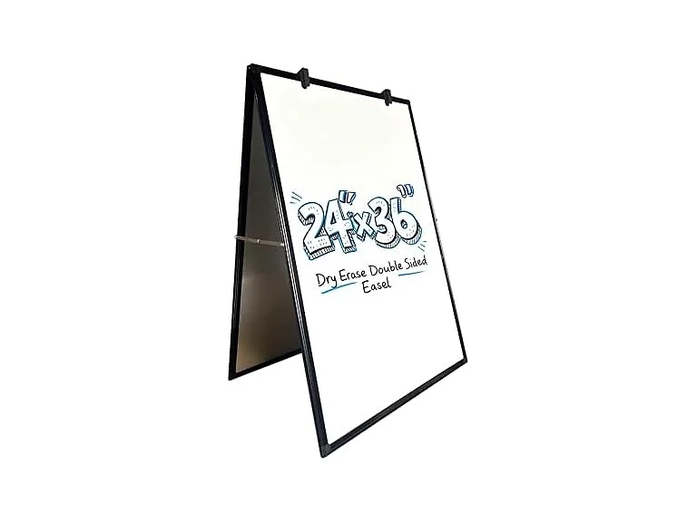 24" x 36" Double-Sided Magnetic Dry Erase Easel