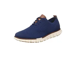 Cole Haan Mens Zerogrand Remastered Stitchlite Wing Tip Oxford, Marine Blue/Ivory, 7.5-W US