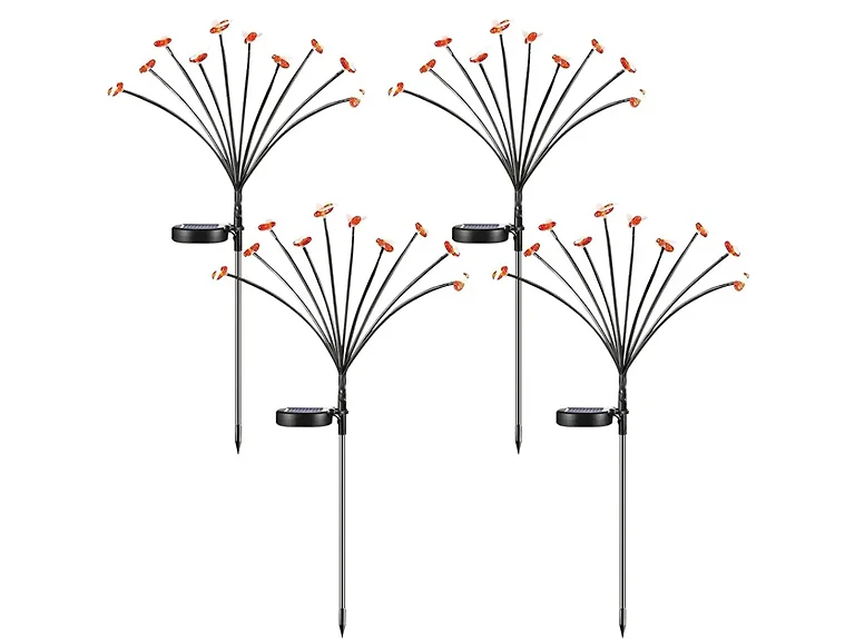 (4 pk) Hakol Waterproof Solar Bee LED Stakes