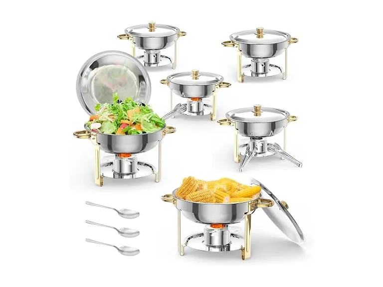 5 QT 6 Packs Chafing Dish Buffet Set