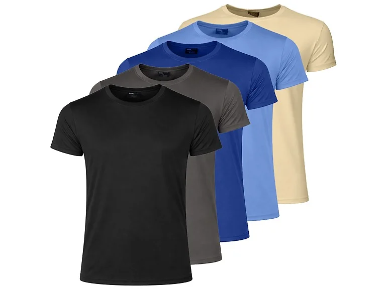 3Pk Or 5Pk Mens Poly Tech S/S Tee