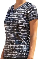 Kanu Surf Womens, UPF 50+ Short Sleeved Active Swim Shirt Rash Guard & Workout Top, Harmony Navy, Large