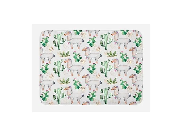 Ambesonne Cactus Bath Mat, Hot South Desert