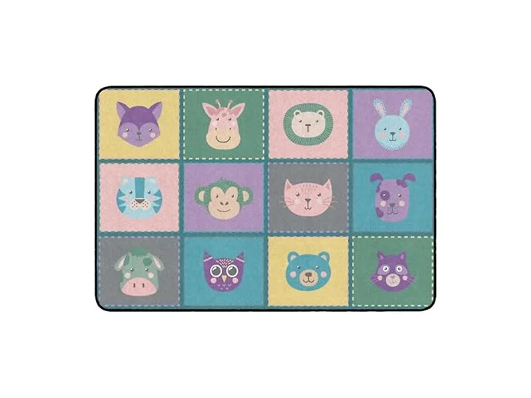 Flagship Carpets Animal Blocks Classroom Educational Area Rug