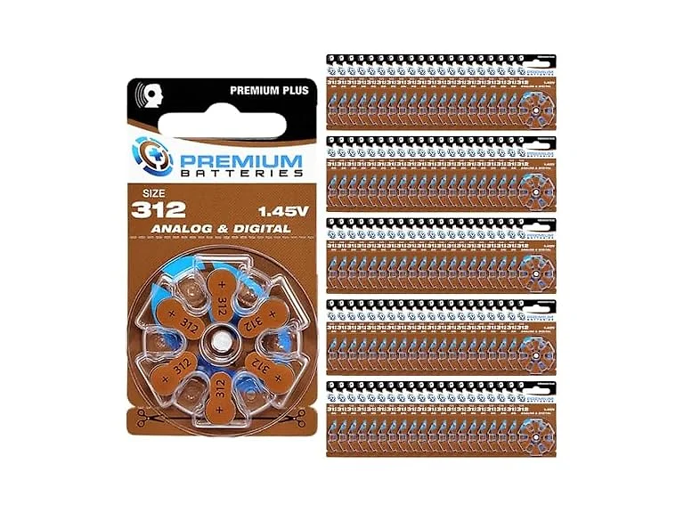 Premium Batteries Size 312, PR41, P312