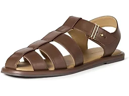 Amazon Essentials Women's Closed Toe Fisherman Sandals, Brown, 7