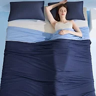 Elegear Cooling Comforter King Size, Ultra Lightweight, 90" x 108", Blue