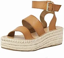 The Drop Women's Listilla Espadrille Flatform Ankle Strap Sandal Wedge, Cognac, 5