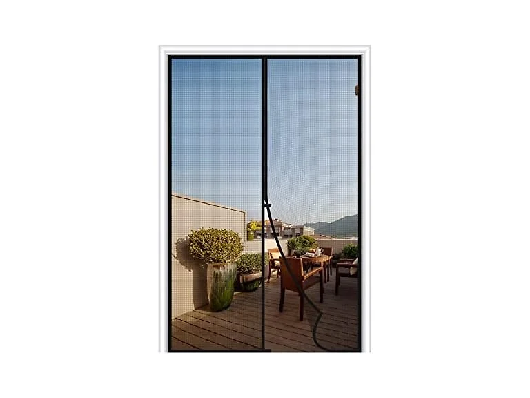 MAGZO Magnetic Screen Door, Size 34"x 82", White