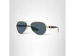 Costa Del Mar 0LR64 OGP 56-14-126 Costa Del Mar Polarized Loreto Aviator Sunglasses Rose Gold/Grey Polarized-580p