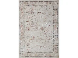 Superior 9X12RUG-SWAN-CR 9'x12' Floral Scroll Non-Slip 