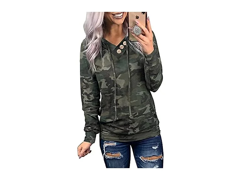 Dokotoo Women (M) Casual Hoodies Long Sweatshirt