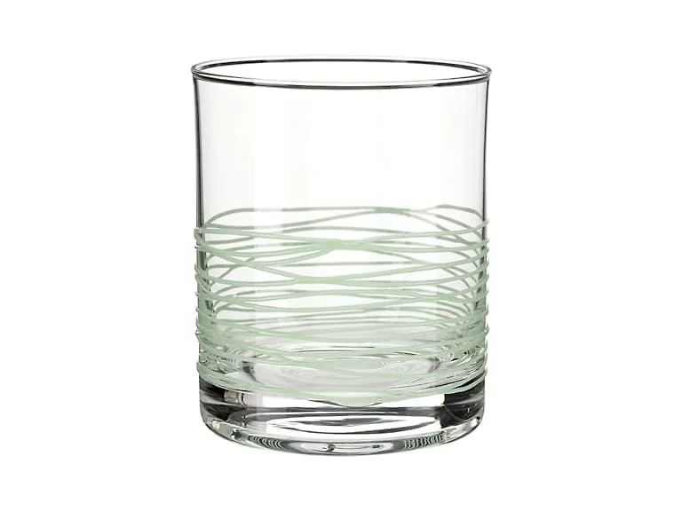 Double Old Fashioned Cocktail Glass with Spun Texture