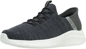 Skechers Men's Ultra Flex 3.0 Right Away Hands Free Slip-in Sneaker Loafer, Black, 10.5