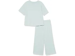 Amazon Essentials Women's Knit Jersey Pajama Set - Discontinued Colors, Dusty Blue, 2X