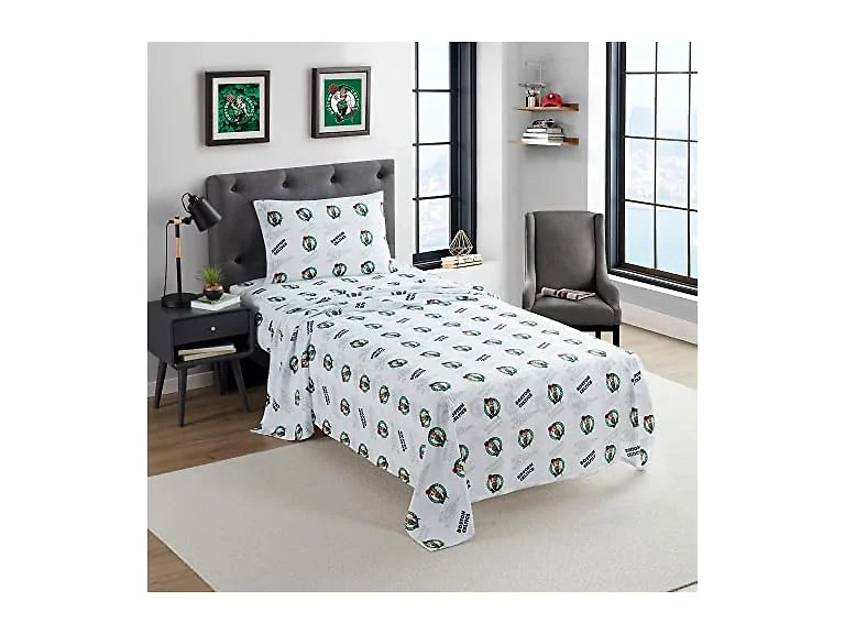 Boston Celtics NBA Licensed Twin Sheet Set
