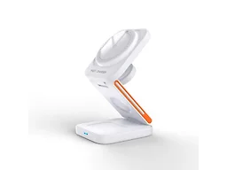 MQI MQ-CF37-WHT 3-n1 Foldable Magnetic Wireless Charger Whit