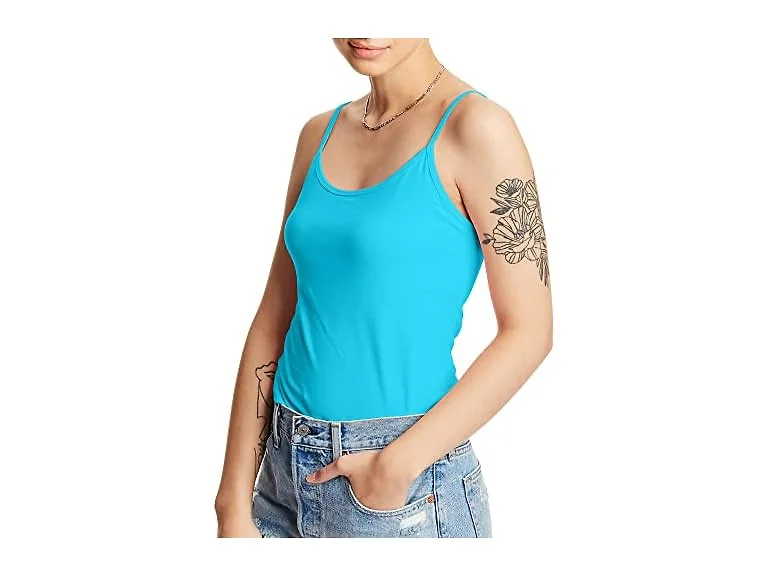 Hanes Women (XXL) Stretch Cotton Cami Built-In Bra