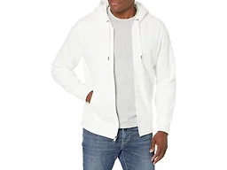 Amazon Essentials Men's Full-Zip Hooded Fleece Sweatshirt Sweater, -Off White, X-Small