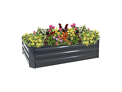 Sunnydaze 48" Galvanized Steel Raised Garden Bed
