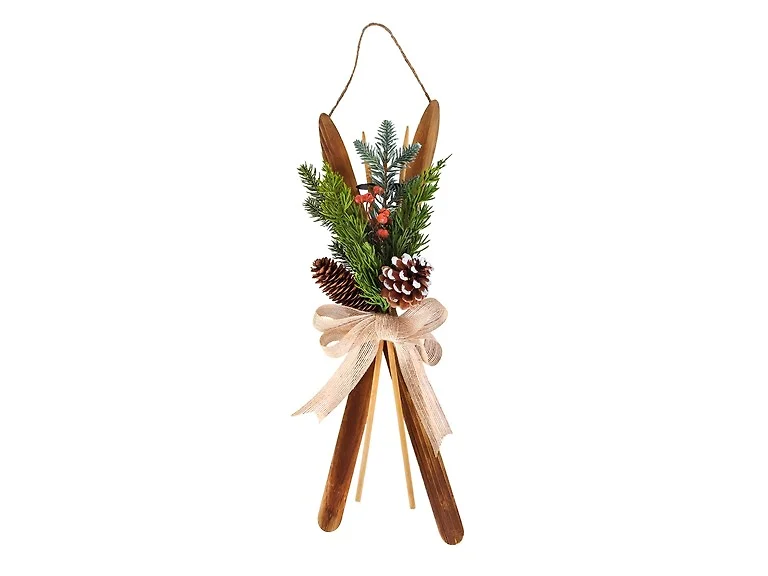 National Tree Company 17 in. First Traditions Holiday Skis