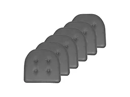 Sweet Home Collection SHC-UPU-6PK-GRAY 6-Pack Faux L