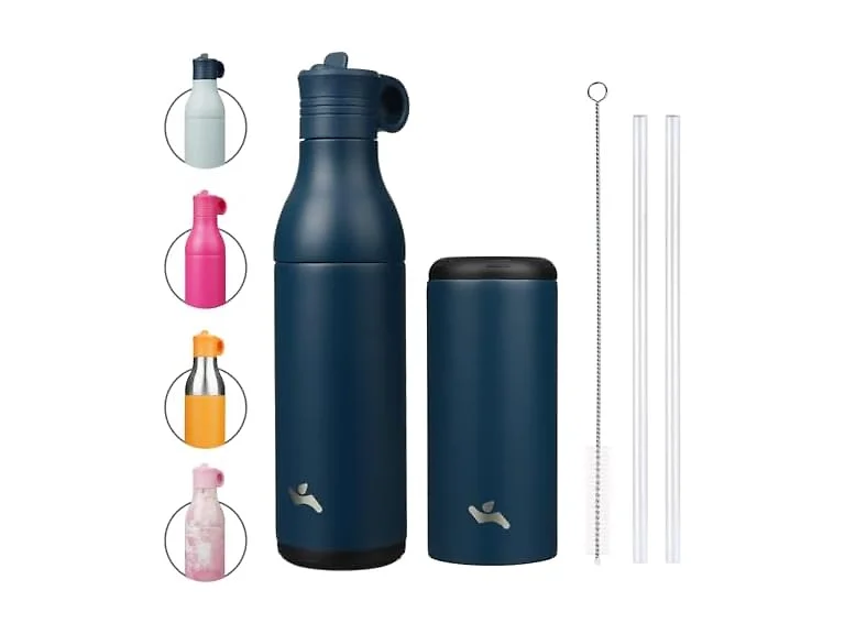 Stainless Steel Water Bottle Blue