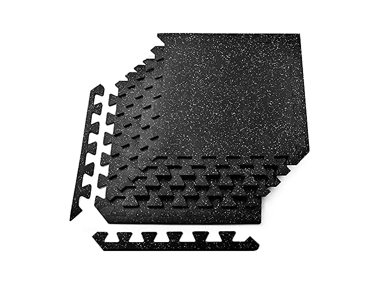 Yes4All Rubber Floor Mats 24 Sq Ft