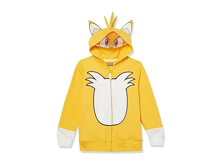 SEGA Boys Hedgehog Tails Costume Zip Hoodie (4)