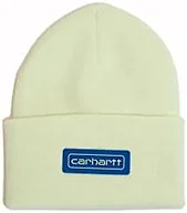 Carhartt Men's Knit Logo Patch Beanie, Hint of Lime, One Size