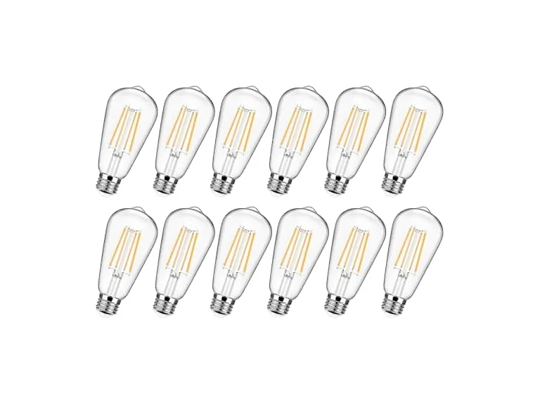 Sucolite B0CNQW9G4R 12-Pack Vintage LED Edison Bul