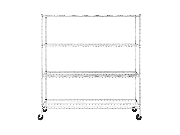 SafeRacks NSF Cert Storage Shelving Unit w/Wheels