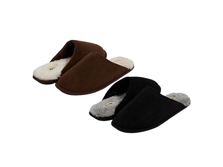 Floopi Men's Corduroy Scuff Slipper