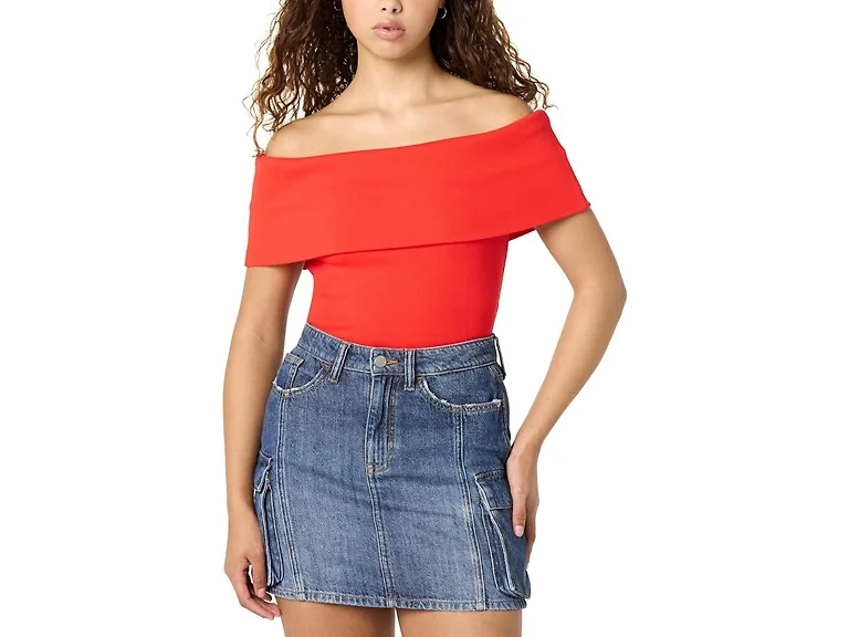 The Drop Women (L) Jan Off Shoulder Knit Top