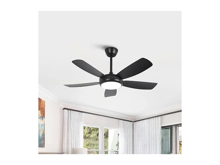 Parrot Uncle F5004BK 42" Modern Black Ceiling Fan