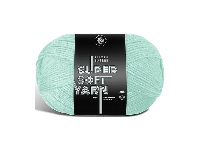 Acrylic Yarn for Crocheting & Knitting – Mint